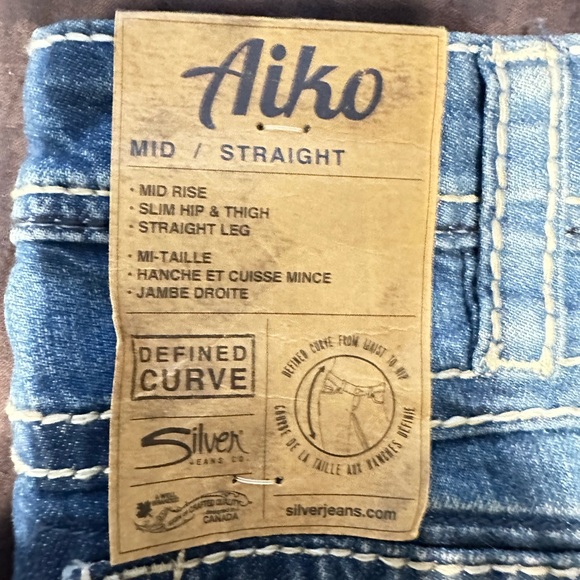 Silver women’s jeans - Picture 3 of 4